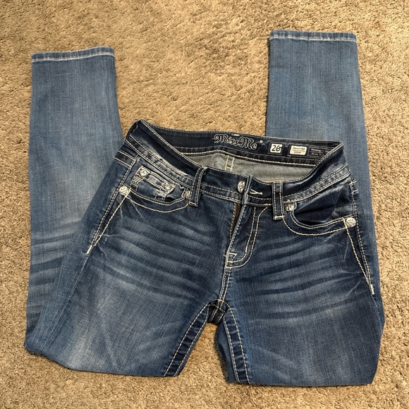 Miss Me Women's Dark Blue Skinny Jeans - Picture 1 of 5